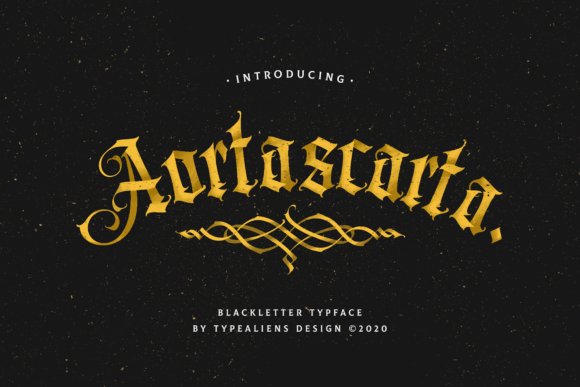 Aortascarta: The Blackletter Font for Modern Branding