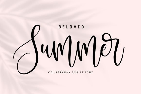 Beloved Summer: The Calligraphy Font That Brings Your Creative Projects to Life