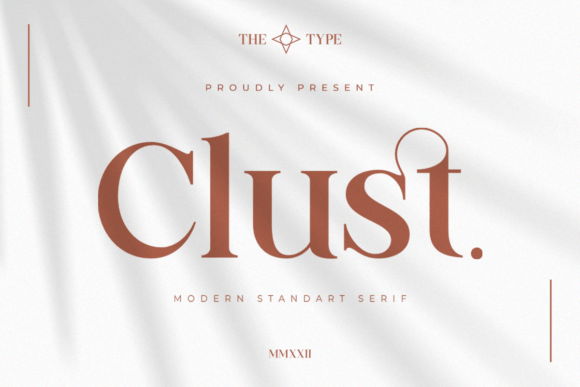 Clust: The Elegant Serif Font Blending Tradition with Modern Versatility