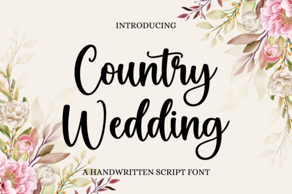 Country Wedding Font: Elegance for Every Project