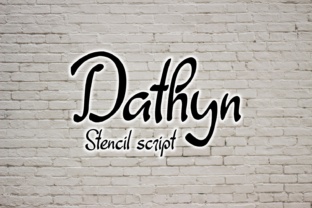 Dathyn: A Stencil Script Font for Unique Branding