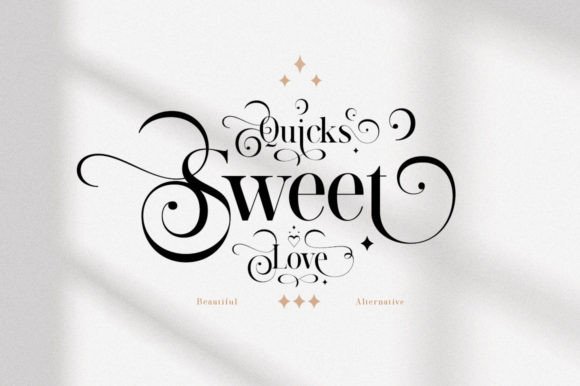 Evaluating Quicks Sweet Love: A Serif Font for Elegant Design Projects