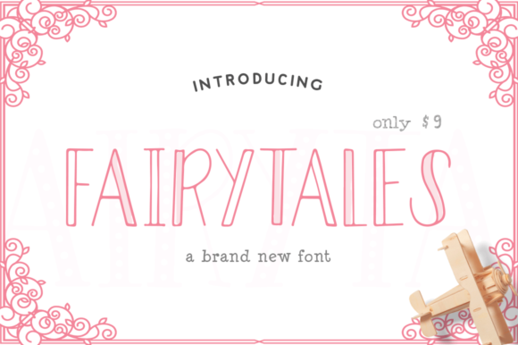 Fairytales: A Hollow Font for Modern Creative Projects