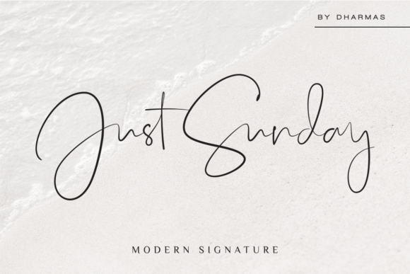 Just Sunday: A Modern Script Font for Every Creative Project