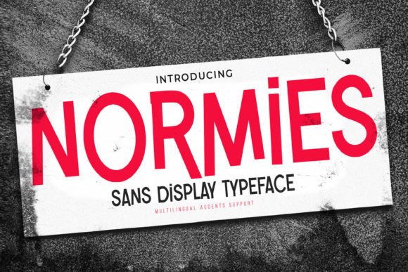 Normies: The Textured Sans Serif Font for Authentic Design