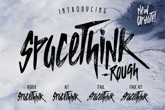 Spacethink: Capturing Raw Energy in Brush Script